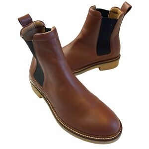 Everlane Brown Leather Chelsea Boots, smart casual, equestrian, heritage